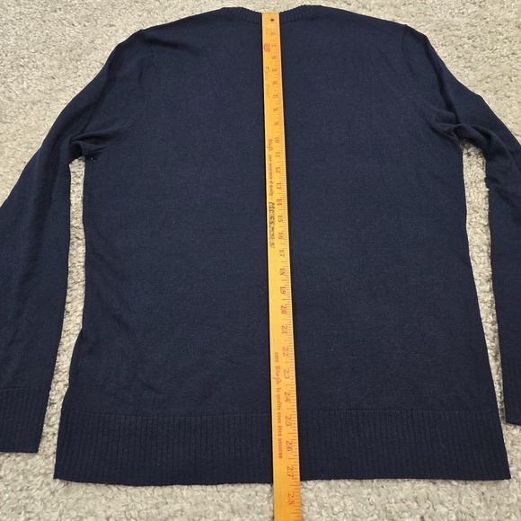 Smartwool Sweater Mens Medium Blue Sparwood V-Neck Long Sleeve Stretch - Picture 9 of 11